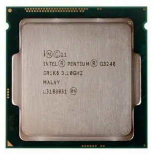 Intel Pentium G3240 處理器 + 華碩 H81M-E 主機板、整套附擋板與原廠風扇