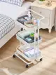 嬰兒用品可移動置物架床邊新生兒多層手推車寶寶臥室廚房收納架子【摩可美家】