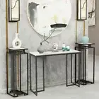 Abstract Landscape Pattern Console Table Hall Table Metal Accent Tables Entryway