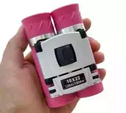 Compact Binoculars for Bird Watching, Mini Small Binoculars for 10x22 Pink