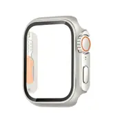 For Apple Watch SE (2nd Generation),40-mm Case,Glass PC Integrated Case,Starlight Orange