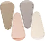 IWOWHERO Nail Cuticle Tweezers Cover Cuticle Nipper Cap 4pcs Scissors Covers Nail Clippers PU Nail Tools Set Home Professional Use
