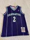 Mitchell & Ness Larry Johnson Charlotte Hornets Swingman Jersey Size Large NWT