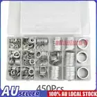 450Pcs/set Oil Drain Plug Crush Aluminum Gasket Washer Assortment Tool Kit AU