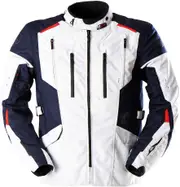 Furygan Brooks, textile jacket waterproof , color: Light Grey/Dark Blue/Red , size: L