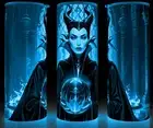 Glow in the Dark Maleficent Sleeping Beauty with Crystal Ball Cup Mug Tumbler