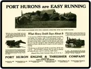 1920 Port Huron Engine & Thresher Co. New Metal Sign: 28-46 Rusher Featured