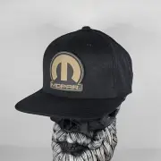 New Mopar Hat Flexfit 110 Snapback Leatherette Hat Patch Ram Dodge