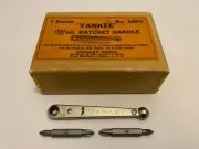 NOS - STANLEY YANKEE #3600 - OFFSET RATCHET SCREWDRIVER HANDLE W/BOX - NEW - USA