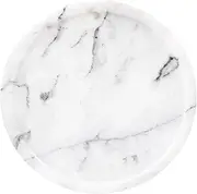 [ACKEIVTO] Round Marble Tray Jewelry Vanity Bathroom Neat Organizer for Table Key Bowl 5.5in