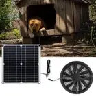 Solar Panel Fan Kit 10in Waterproof Solar Round Ventilation Exhaust Fan' W3L7
