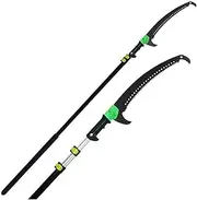 Telescopic Professional Tree Saw with Curved Hook Branch Saw SK5 Aluminum Telescopic Pole As Tree Pruner. Pruner with Telescopic Handle Up to Height of 5.4M with a Telescopic Saw,18 FT