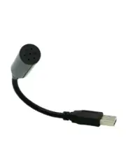 Mini USB Flexible Stereo Record Mic Desktop Microphone PC Laptop Mac Black,B4,1