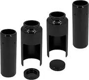 Motorcycle Front Shock Covers Motorcycle Front Fork Boot Shock Caps Tube Cover Kit Fit for Harley Dyna FXDB Street Bob Low Rider Fat Bob 06-17 Motorcycle Fork Cover Gaiters
