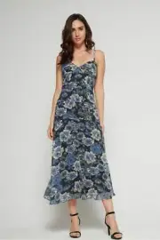 Cooper St Women's Floral Fantasy Midi Dress- NWT (10) rrp $169.soft and feminine