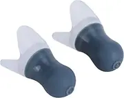 Silicone Waterproof Noise Reduction Earplug Swimming Flying for Long‑term Wear (Gray large+PP box)