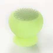 Mini Portable Bluetooth Speaker Mashroom Wireless Waterproof Silicone Suction - Green