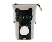 Pen Case Cartoon Print Adjustable Canvas Pencil Bag Pouch Holder for School-B