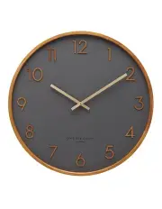 [One Six Eight London] SCARLETT Charcoal 50cm Wall Clock
