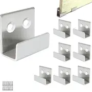 8 Pcs Wall Hook, Stainless Wall Mirror Fixing Load 50 Kg For Bath Kitchen Heavy Duty Hook Ceramic Tile Picture Frame Display Stand