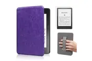 StylePro, Combo Kindle Paperwhite 6.8 case with hand strap and screen protector, purple