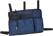 "Abbraccia" Walker Accessories Bag Organizer Pouch Easy Access Walker Storage Basket Accessories Pouch Hanging Pouch for Seniors, Dark Blue