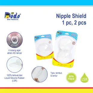 Putih Dodo NIPPLE SHIELD 包含 2 個乳頭保護器可防止白色划痕 SHIELD