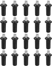 [uxcell] 40pcs Shutter Repair Pins, Spring Loaded Plantation Shutter Replacement Repair Pins Metal Plantation Shutter Pins Louvers Staples for Windows, Black(1 x 0.41 x 0.28 Inch)