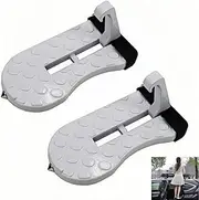 Fabselection 2Pcs Car Door Step，Roof Access Ladder, Car Roof Access Door Step Folding Car Cane for SUV Trucks Supports 400 lbs Portable Vehicle Step Easy Roof Access