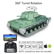 Henglong 1/16 7.0 Soviet KV-1 RC Tank 3878 FPV 360° Turret Outdoor Tank for