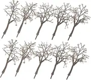10pcs Sandbox Model Tree Train Landscape Trees Architecture Model Tree Trunks Model Train Trees Craft Building Scenery Landscape Model Scenery DIY Craft Trees Coffee Plastic