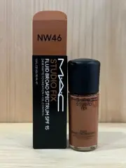 MAC Studio Fix Fluid SPF 15 24HR Matte Foundation +Oil Control 1.0oz/30ml ~ NW46