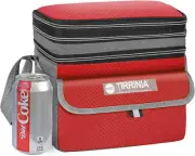 Insulated Lunch Bag for Women Men, Leakproof Expandable Reusable Red
