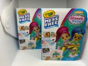 2 Shimmer and Shine Crayola Color Wonder Mess Free coloring kit (NEW)
