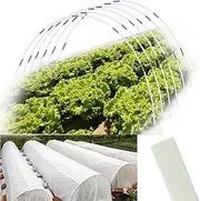 Greenhouse Hoops 120pcs, Sunwuk Garden Hoops for 1-3.5ft Wide Raised Bed, 30 Sets of 5.6ft Long Super Bendable Fiberglass Support Hoops Frame, Mini Greenhouse Flat for Row Cover (S Size)