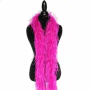 2 Ply OSTRICH FEATHER BOA - HOT PINK 2 Yards Costumes
