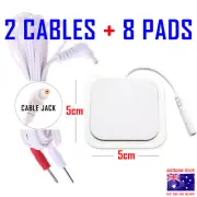 WELLNESS PLUS TENS compatible ELECTRODE PADS CABLES WIRES LEADS CORDS + 8 PADS