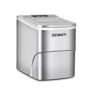 Sir John's Gifts 2L Portable Countertop Ice Cube Maker Machine-Silver