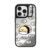 iPhone 16 Pro Mirror Ring Stand Case MagSafe Compatible egg sushi with sickyaki