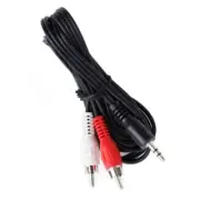 6Ft 12Ft 3.5mm 1/8" Stereo Mini Plug to 2 RCA Audio Shield Cable DVD MP3 PC iPod