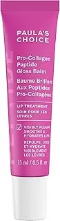 Paula’s Choice Pro-Collagen Peptide Gloss Balm, Plumps, Hydrates & Smooths Lips, Sheer & Glossy Finish for Fuller Lips, Cruelty-Free, 15 mL
