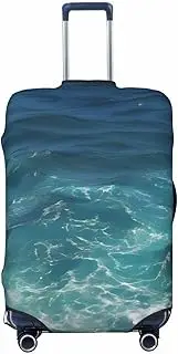 [GaxfjRu] The Deep Ocean Suitcase Cover,Suitcase Covers for Luggage, Keep Your Luggage Secure and Stylish,Luggage Covers for Suitcase TSA Approved, Black, XL