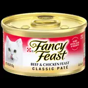 Fancy Feast Adult Classic Pate Beef And Chicken Feast Gourmet Wet Cat Food