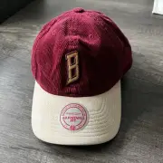 Mitchell & Ness Chicago Bulls First Letter Adjustable Corduroy Cap Maroon