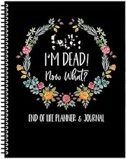 End Of Life Planner Workbook Organizer Notebook for Possessions Business Affairs Final Wishes Will Preparation Funeral Planning (Black)