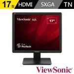 【VIEWSONIC 優派】VA709 17型 TN SXGA 75HZ 護眼電腦螢幕(VGA/DVI/5MS)