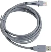 Barcode Scanner Cable for Symbol LS2208, QR Line for Symbol LS2208 2208AP LS4278 Scanner, 2 Meter Length
