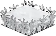 Alessi | Mediterraneo ESI18 - Design Napkin Holder in 18/10 Stainless Steel, Mirror Polished, Silver