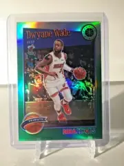 2019-20 NBA Hoops Premium Stock Dwyane Wade GREEN HOLO PARALLEL #287 Miami Heat