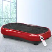 Everfit Vibration Machine Platform Resistance Rope Home Fitness Dark Red